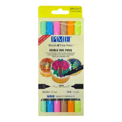 PME Livsmedelspennor Bright - 6-pack