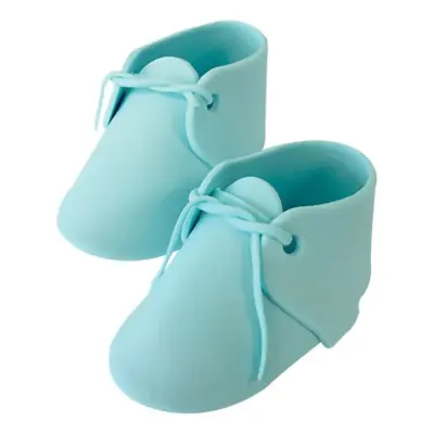 PME Sockerdekoration Babyskor Blå