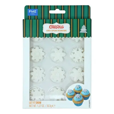 PME Sockerfigurer Snöflingor - 12-pack