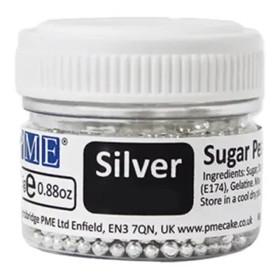 PME Sockerpärlor Silver - Nonpareils