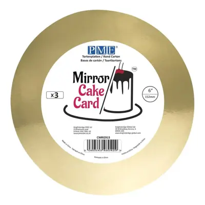 PME Tårtbricka Rund Guld Metallic - 152 mm