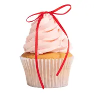 PME Tårtdekorationer med Rosett Röd - 8-pack