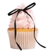 PME Tårtdekorationer med Rosett Svart - 8-pack