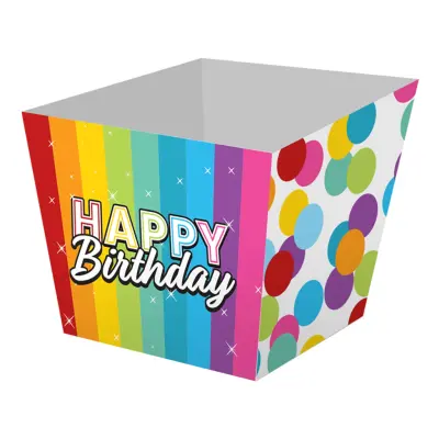 Popcornbägare Regnbåge