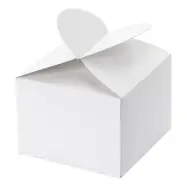 Presentboxar Hjärta Vit - 10-pack