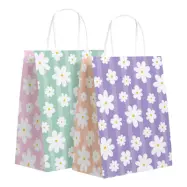Presentpåsar Daisy Blommor Pastell - 6-pack