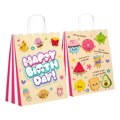Presentpåsar Happy Birthday Kawaii - 6-pack