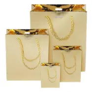 Presentpåse Guld Metallic - Extra stor