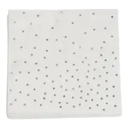 Pappersservetter Silver Prickar - 16-pack