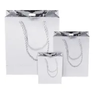 Presentpåse Silver Metallic - Extra stor