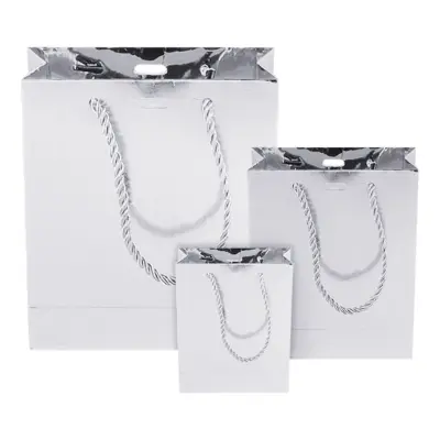 Presentpåse Silver Metallic - Liten