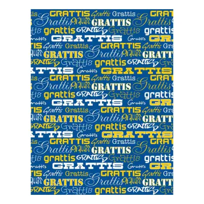 Presentpapper Grattis