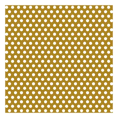 Presentpapper Guld Polka Dot