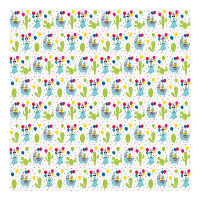 Presentpapper Llama Birthday Party