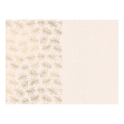 Presentpapper Prickigt/Löv Pastellrosa - 2-pack