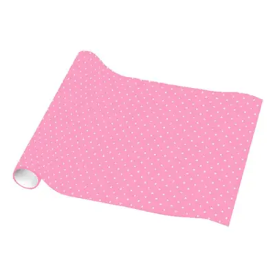 Presentpapper Rosa Polka Dot