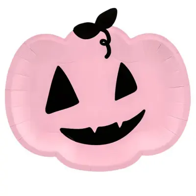 Pumpa Rosa Papperstallrik 6-pack