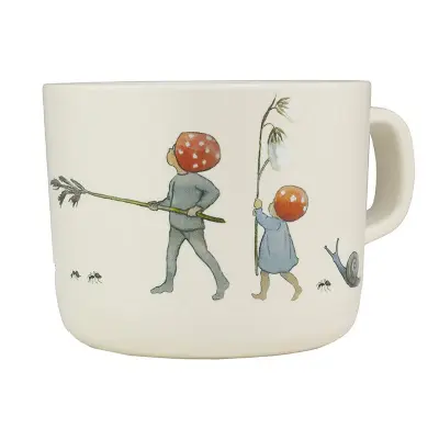 Rätt Start mugg med handtag, Elsa Beskow Tomtebobarnen