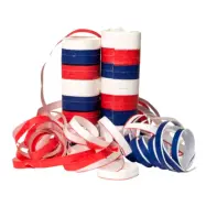 Röd/Blå/Vita Serpentiner - 2-pack
