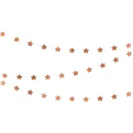 Roséguld Girlang med Stjärnor