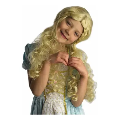 Sagoboksprinsessa Peruk Blond Barn Deluxe - One size