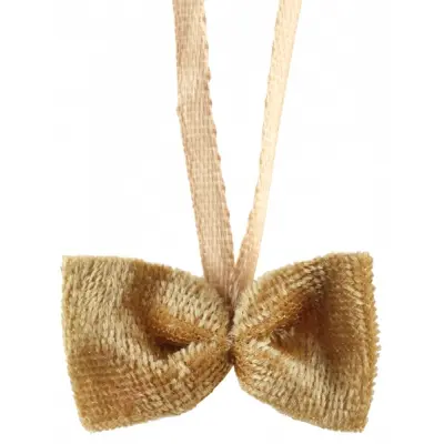 Sammetsrosetter guld  - 10-pack