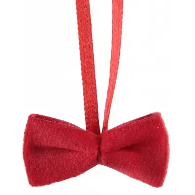 Sammetsrosetter röda - 10-pack