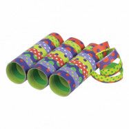 Serpentiner Grön Prickig - 3-pack