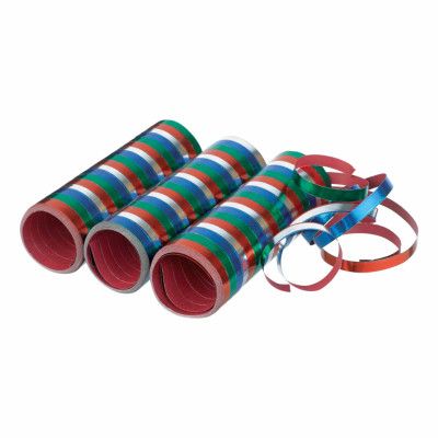 Serpentiner Metallic Ränder - 3-pack