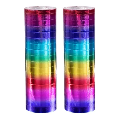 Serpentiner Regnbågsfärgad Metallic - 2-pack