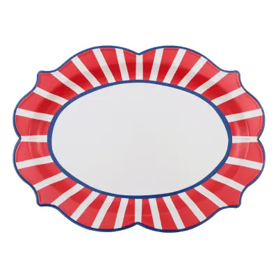 Serveringsbricka Röd/Blå