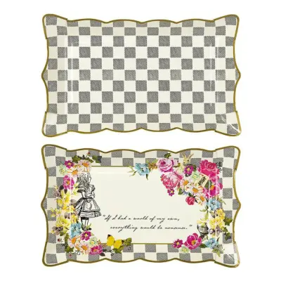 Serveringsfat Alice Wonderland - 4-pack