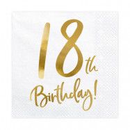 Servett 18 Birthday 20-pack