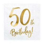Servett 50 Birthday 20-pack