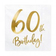 Servett 60 Birthday 20-pack