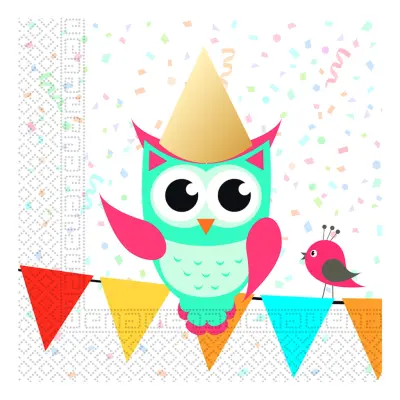 Servetter Ugglor - 20-pack