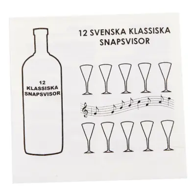 Servett med Snapsvisor