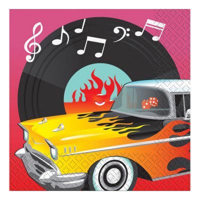 Servetter 50-tals Klassiker - 16-pack