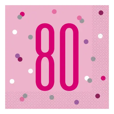 Servetter 80 Rosa