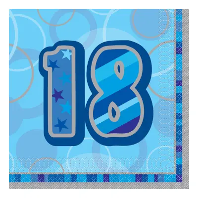 Servetter Blå 18 - 16-pack