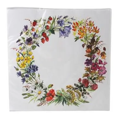 Servetter Blomsterkrans - 20-pack