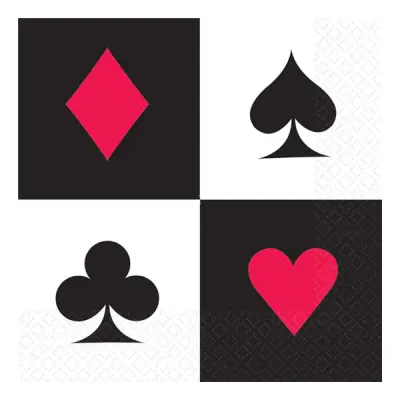 Servetter Casino - 16-pack