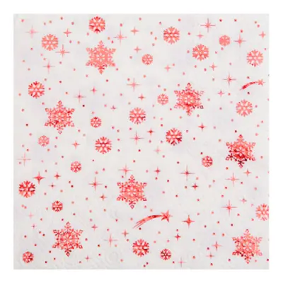 Servetter Christmas Stars Röd - 20-pack