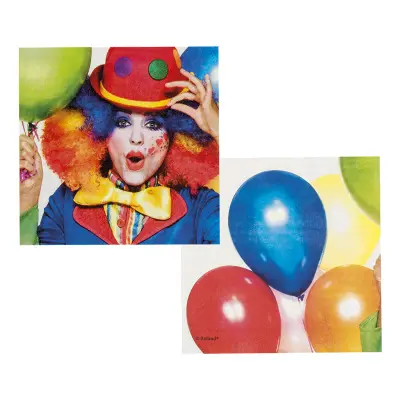 Servetter Cirkusclown - 12-pack