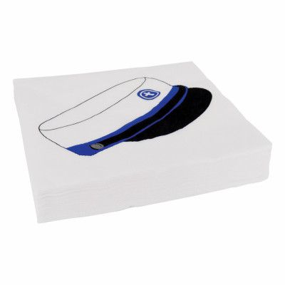 Servetter Dansk Studentmössa Blå - 20-pack