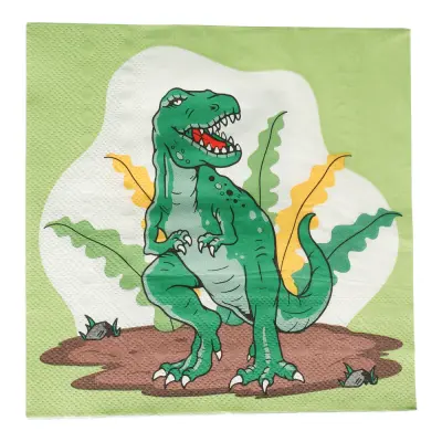 SERVETTER DINOSAURIE 16-PACK