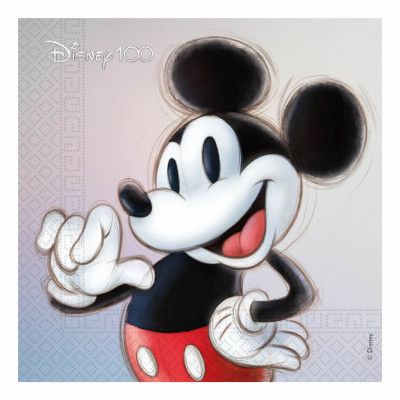 Servetter Disney 100 Musse - 20-pack