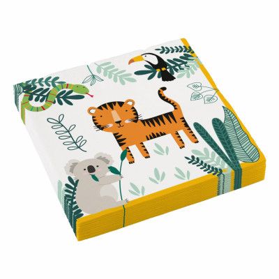Servetter Djungeldjur - 16-pack