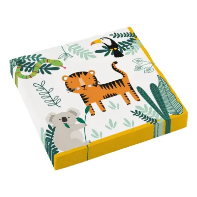Servetter Djungeldjur - 16-pack
