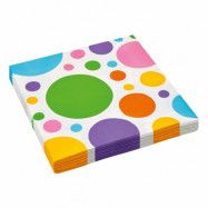 Servetter Dots Rainbow - 20-pack